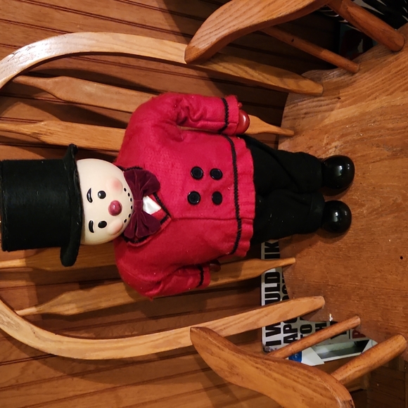 Vintage dressed well snowman-21"-HTF - Picture 1 of 10